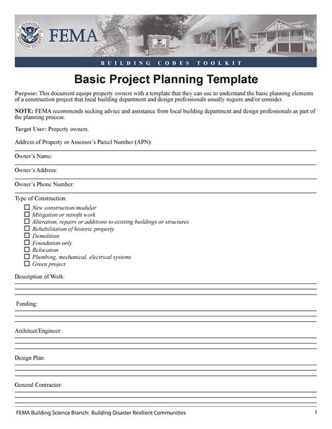 Project Management Plan Document Template