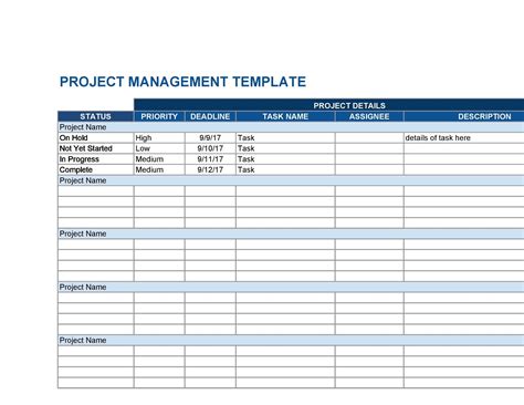 Project Management Tracking Templates
