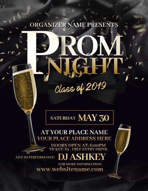 Prom Flyers Template Free