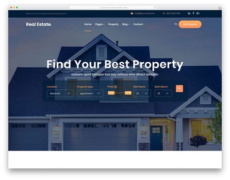 Property Listing Website Template