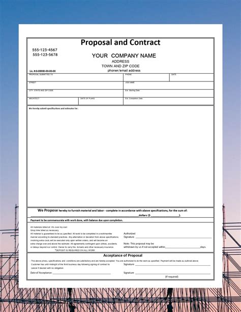 Proposal And Contract Template