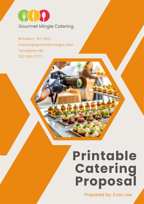 Proposal For Catering Services Template