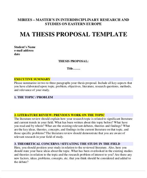 Proposal Thesis Template