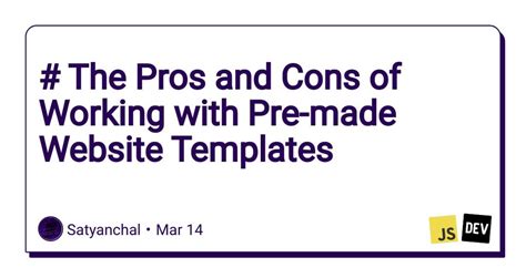 Pros Of Using Pre-made Website Templates