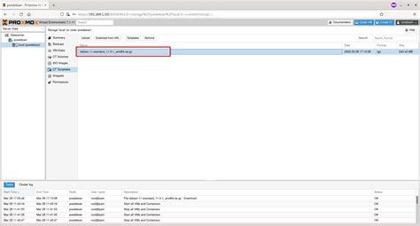 Proxmox Container Templates