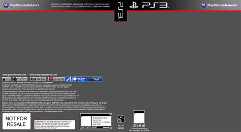 Ps3 Game Cover Template