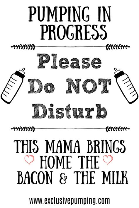 Pumping In Progress Sign Printable