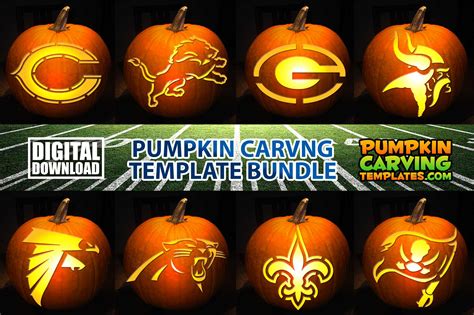 Pumpkin Carving Templates Football