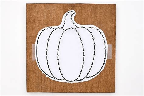 Pumpkin String Art Template