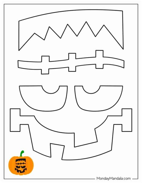 Pumpkin Template Frankenstein