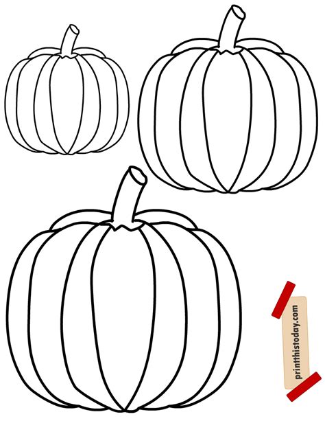 Pumpkin Templates To Color
