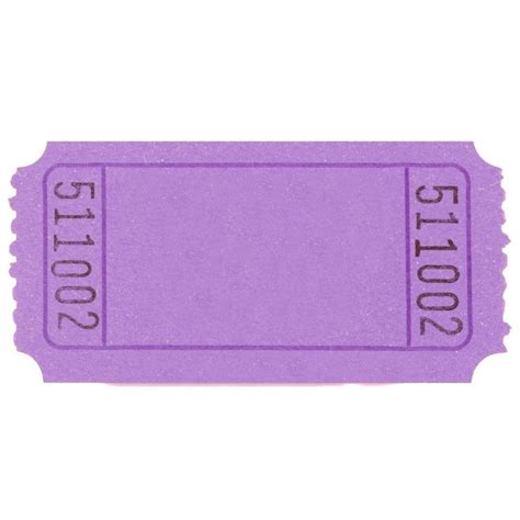 Purple Ticket Template