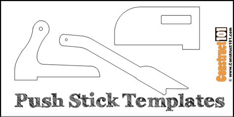 Push Stick For Table Saw Template