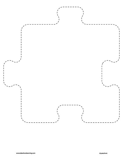 Puzzle Piece Template Printable