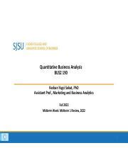 Quantitative Business Analysis Colorado State University Catalog