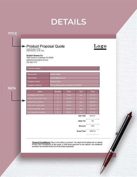 Quotation Proposal Template