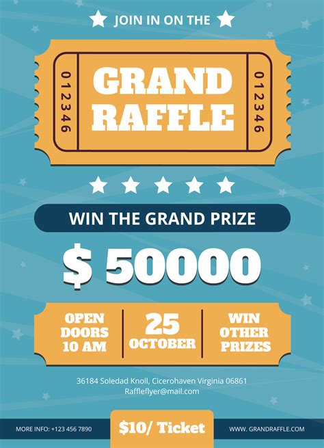 Raffle Flyer Template