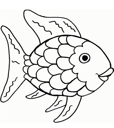Rainbow Fish Coloring Page Printable