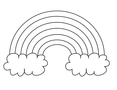 Rainbow Printable Coloring Pages
