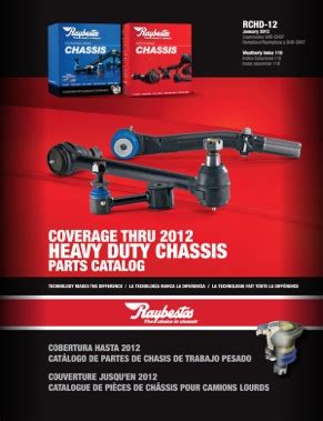 Raybestos Chassis Parts Catalog
