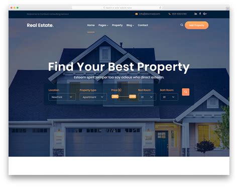 Real Estate Agent Website Template