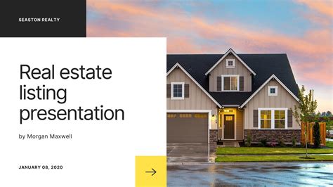 Real Estate Listing Presentation Template
