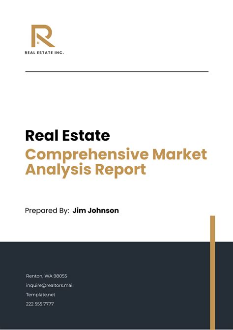 Real Estate Market Report Template
