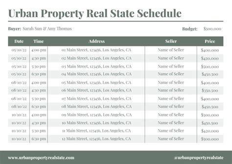 Real Estate Professional Time Log Template