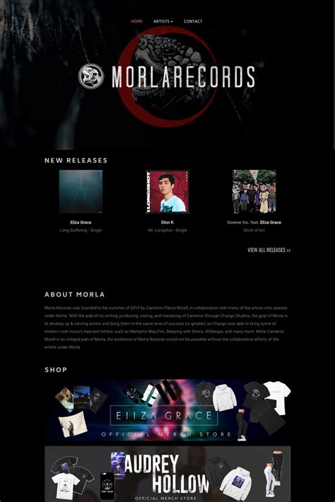 Record Label Website Template