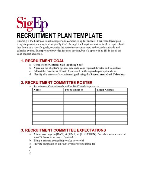Recruitment Strategy Template