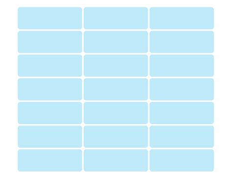 Rectangle Label Template