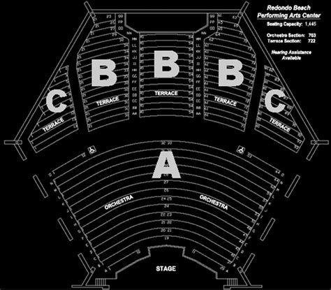 Redondo Beach Performing Arts Seating Chart