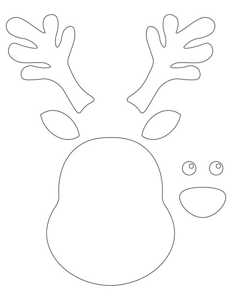 Reindeer Cut Out Template