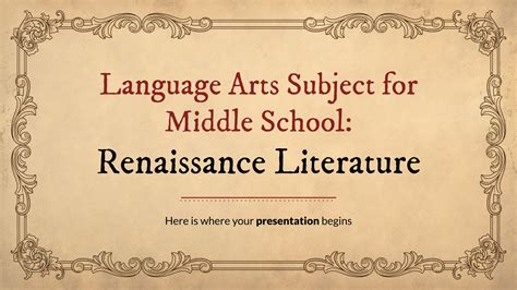 Renaissance Slides Template