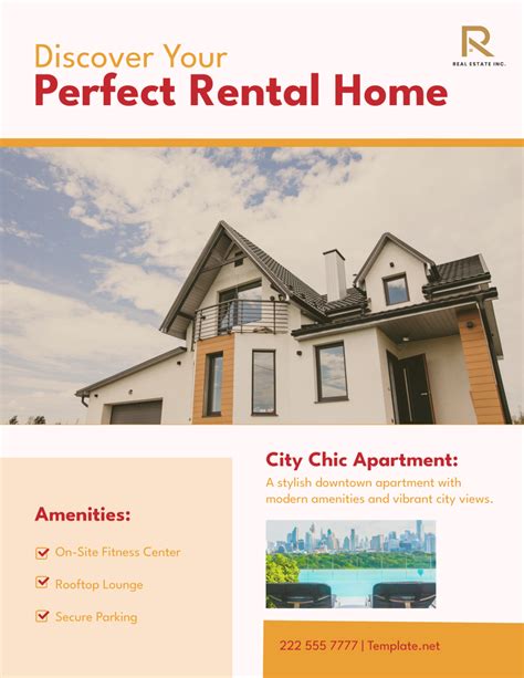 Rental Flyer Template