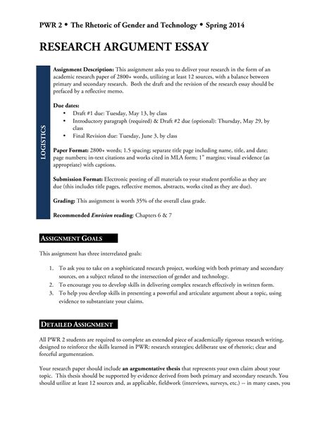 Research Essay Template