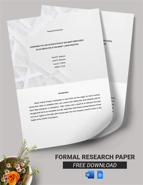 Research Paper Template Google Docs