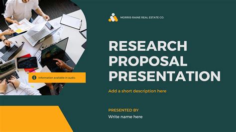 Research Presentation Template