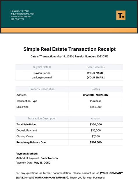 Residential Real Estate Transaction Management Template