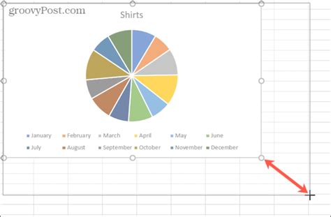 Resize Pie Chart Excel