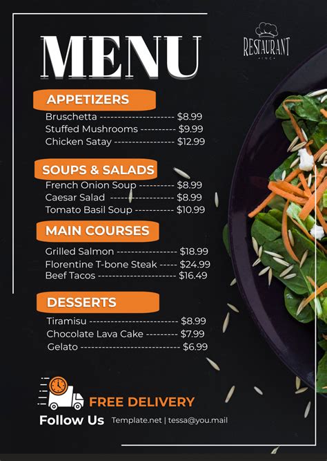 Restaurant Menu Template