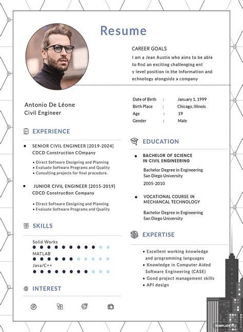Resume Template Civil Engineer