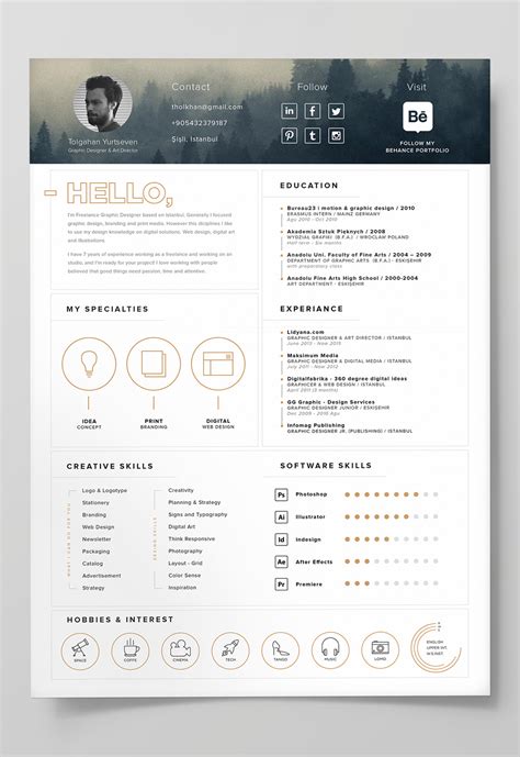 Resume Templates Adobe