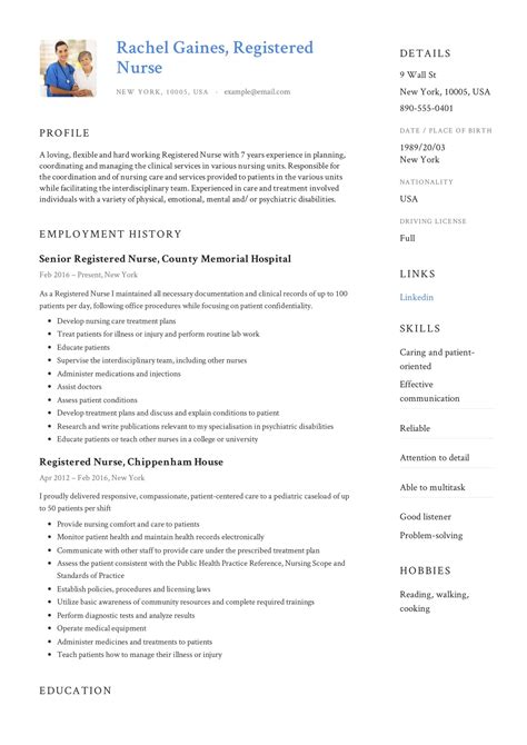 Resumes For Nurses Template