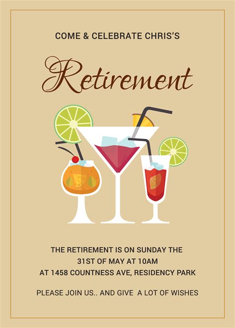 Retirement Party Template