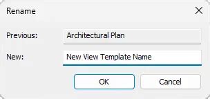 Revit Cretae A View Template Based On Existing View