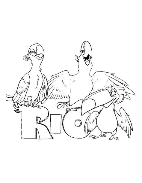 Rio Coloring Pages Printable