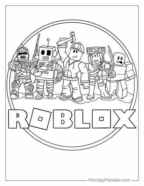 Roblox Printable Coloring Sheets