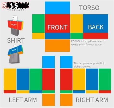 Roblox Shirt Template Size