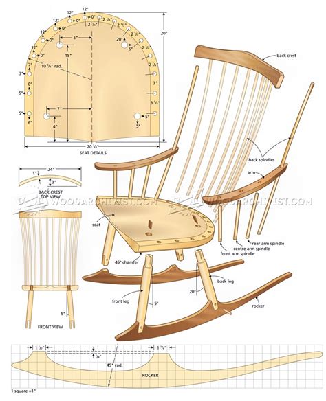 Rocking Chair Plans With Templates